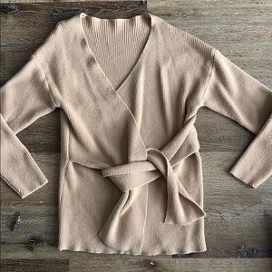 Tan Tie Sweater
